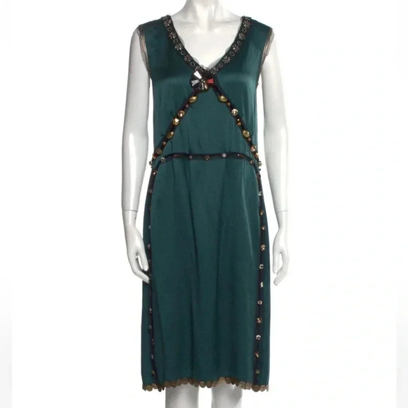 Lanvin Silk Midi Length Dress Size: M I US8 - Picture 1 of 3